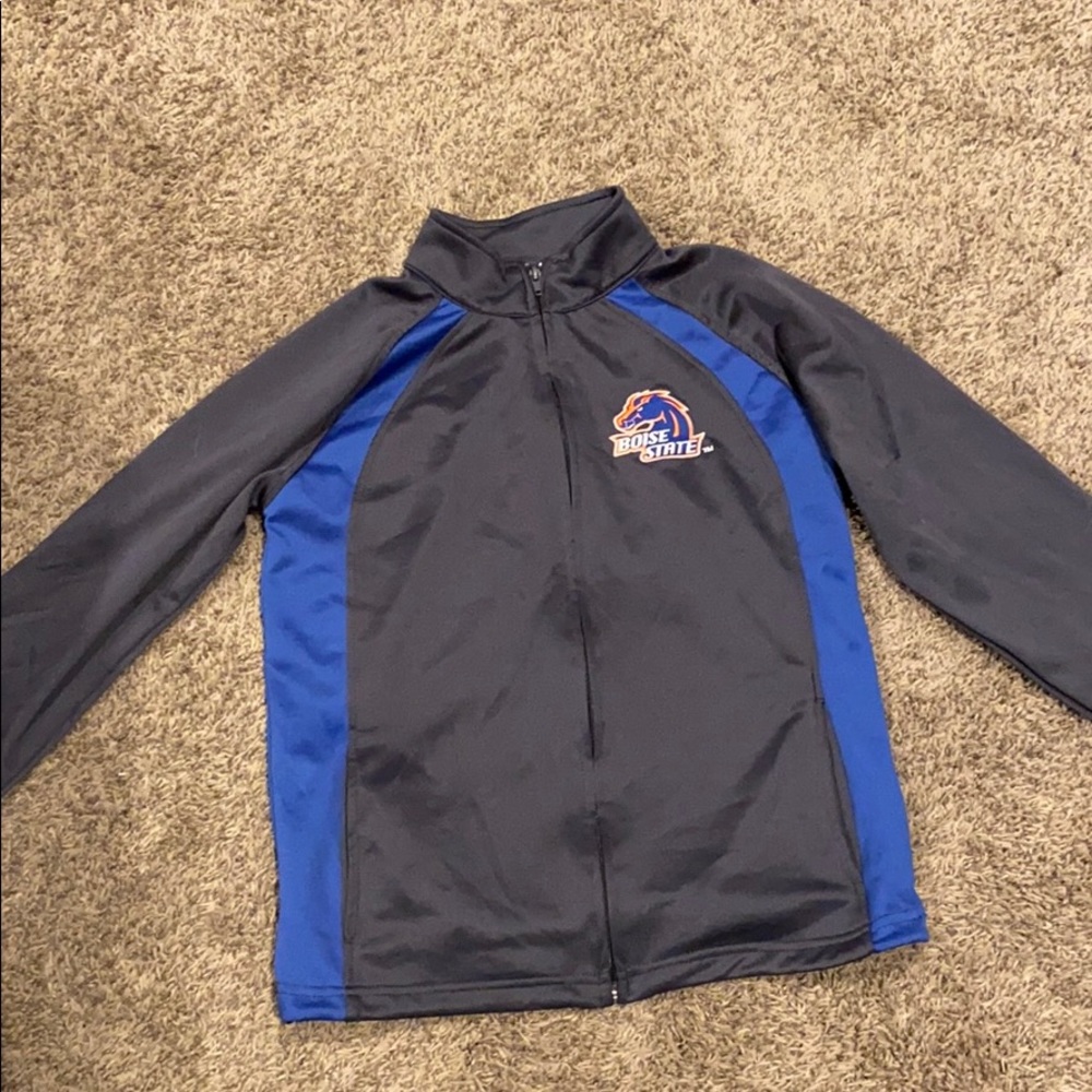 Boise state thin jacket zip up